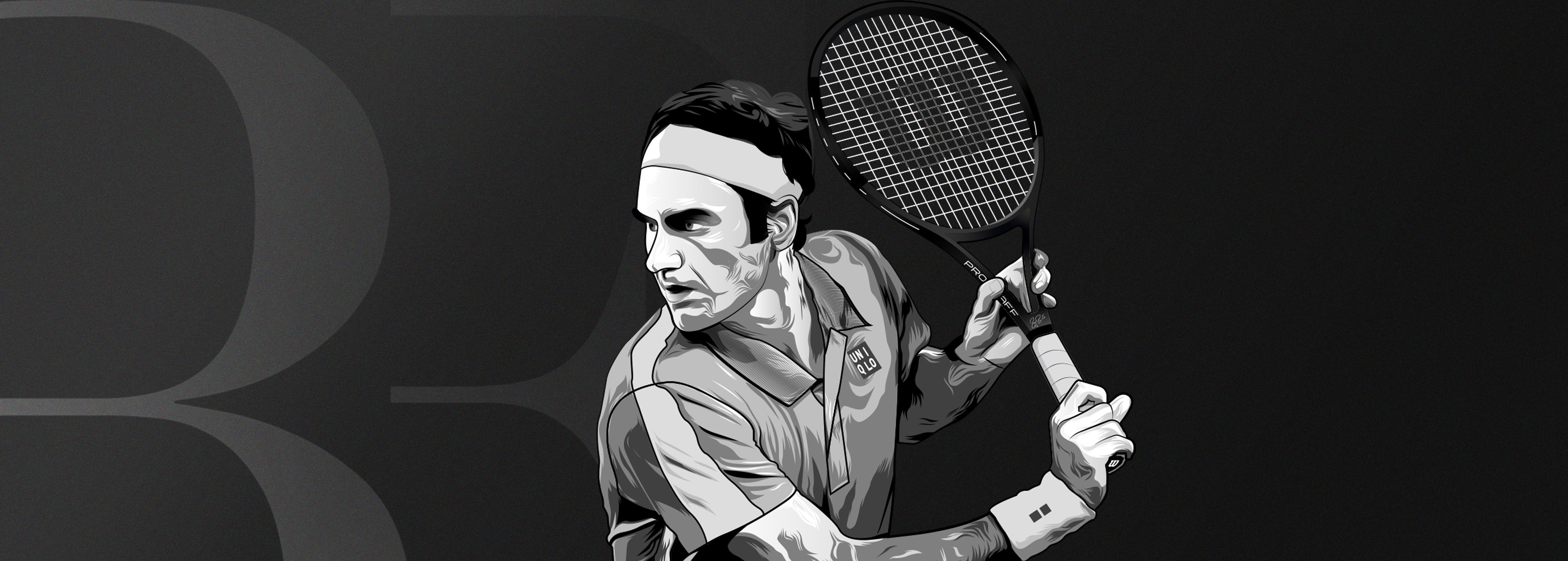 Affiche tableau Roger Federer